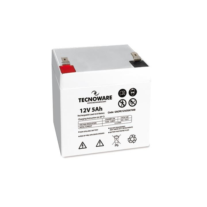TECNOWARE BATTERIA TECNOWARE 12VDC 5AH ERMETICA AL PIOMBO