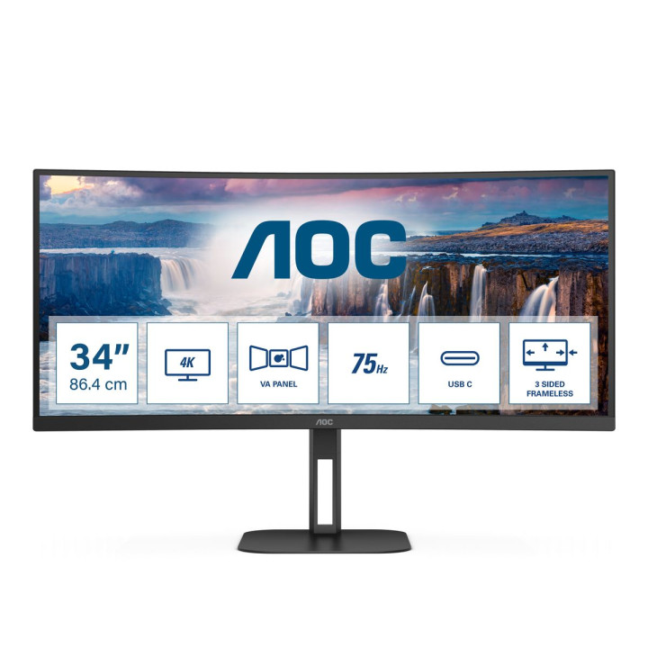 AOC 34 CURVED 3440X1440 4X USB 3.2 DP ALT