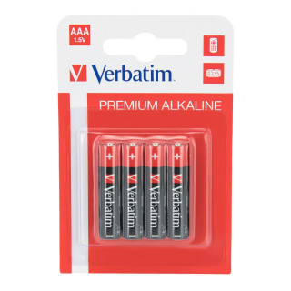 VERBATIM BATTERIE ALKALINE AAA MINISTILO BLIS. 4PZ