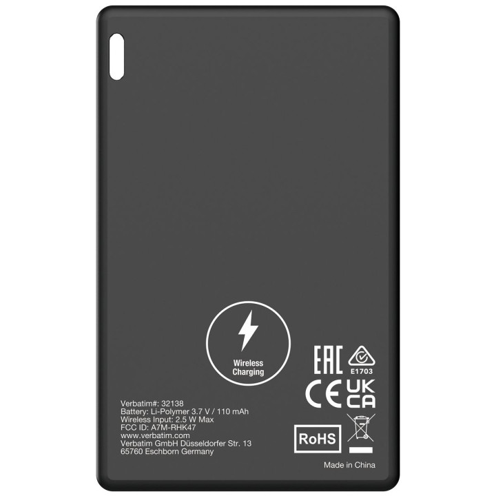 VERBATIM MY FINDER CARD BLUETOOTH 1PACK APPLE BLK