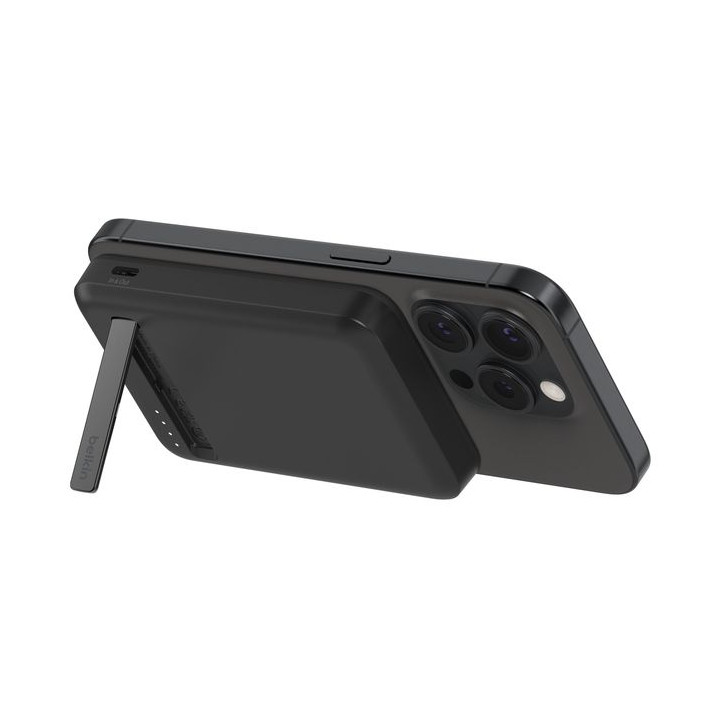 BELKIN 5K QI2 MAGSAFE POWERBANK WITH KICKSTAND BLACK