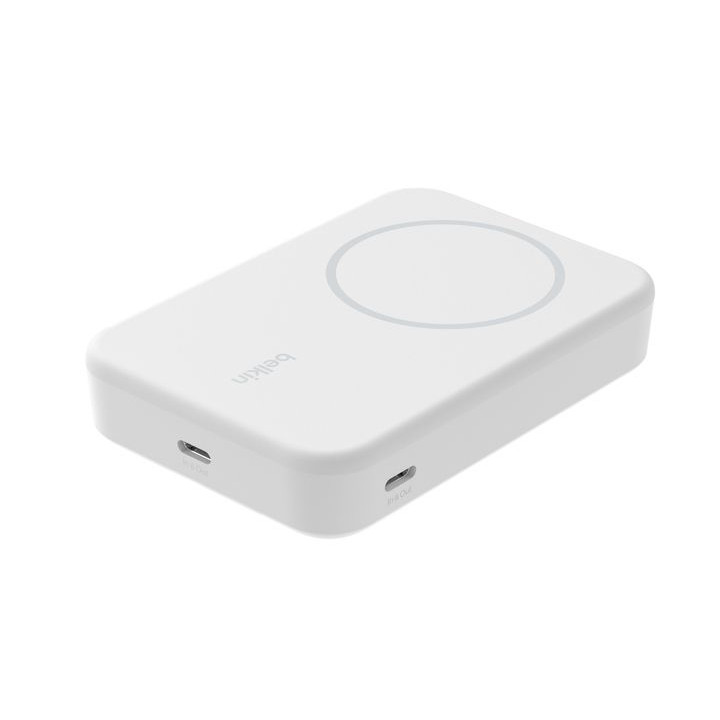 BELKIN 10K QI2 MAGSAFE POWERBANK WITH KICKSTAND WHITE