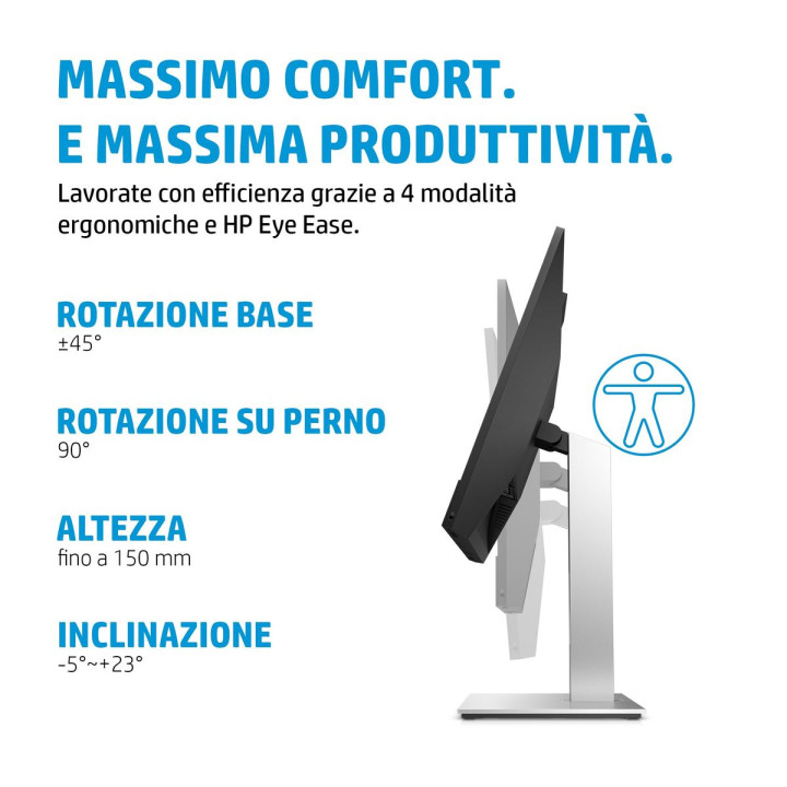 HP INC. HP E24M G4 USB-C CONF FHD 23.8 1920X1080 3YWOFF