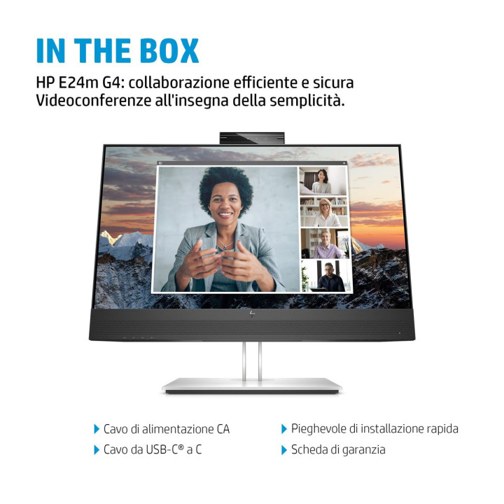 HP INC. HP E24M G4 USB-C CONF FHD 23.8 1920X1080 3YWOFF