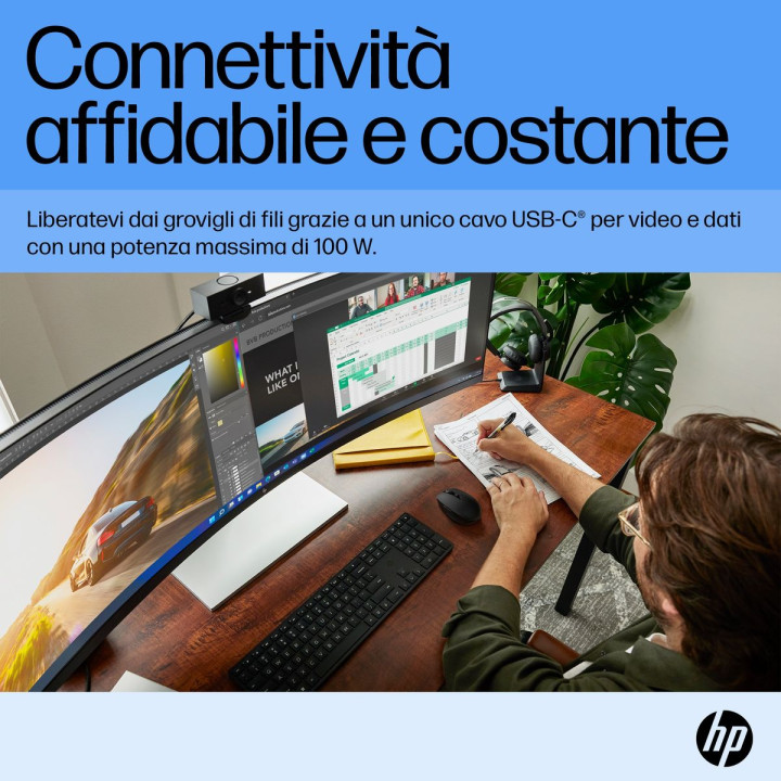 HP INC. HP E45C G5 CURVED DQHD 44.5 5120X1440 3YWOFF
