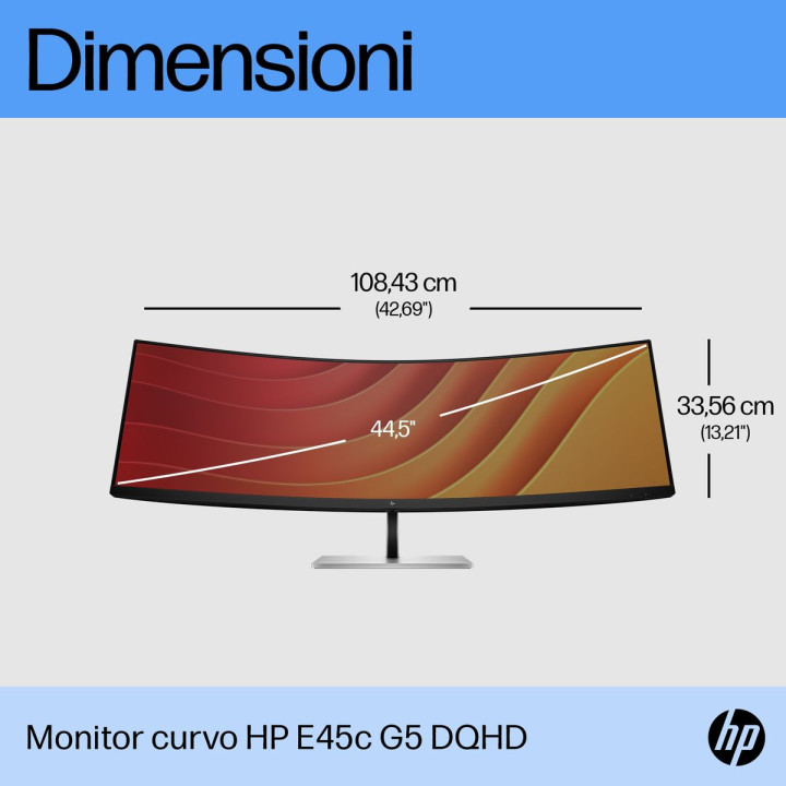 HP INC. HP E45C G5 CURVED DQHD 44.5 5120X1440 3YWOFF