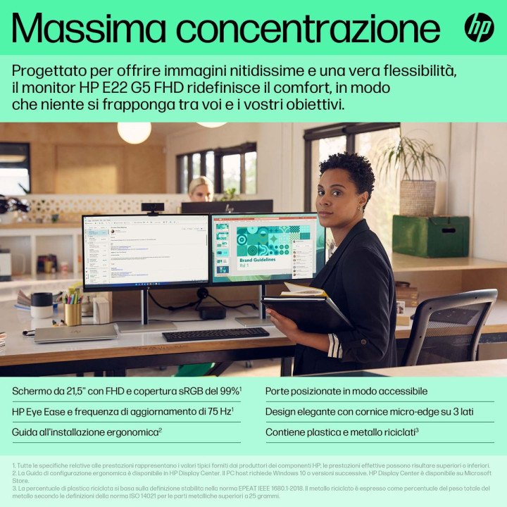 HP INC. HP E22 G5 FHD 21.5 1920X1080 3YWOFF