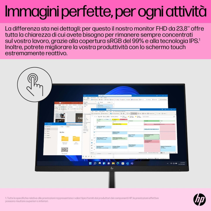 HP INC. HP E24T G5 TOUCH FHD 23.8 1920X1080 3YW OFFSITE