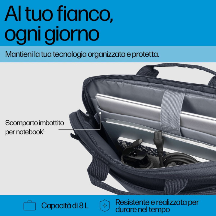 HP INC. EVERYDAY 14 ODYSSEY GRAY LAPTOP BRIEFCASE