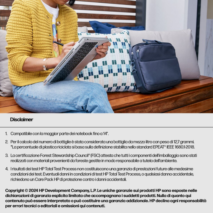 HP INC. EVERYDAY 14 ODYSSEY GRAY LAPTOP BAG