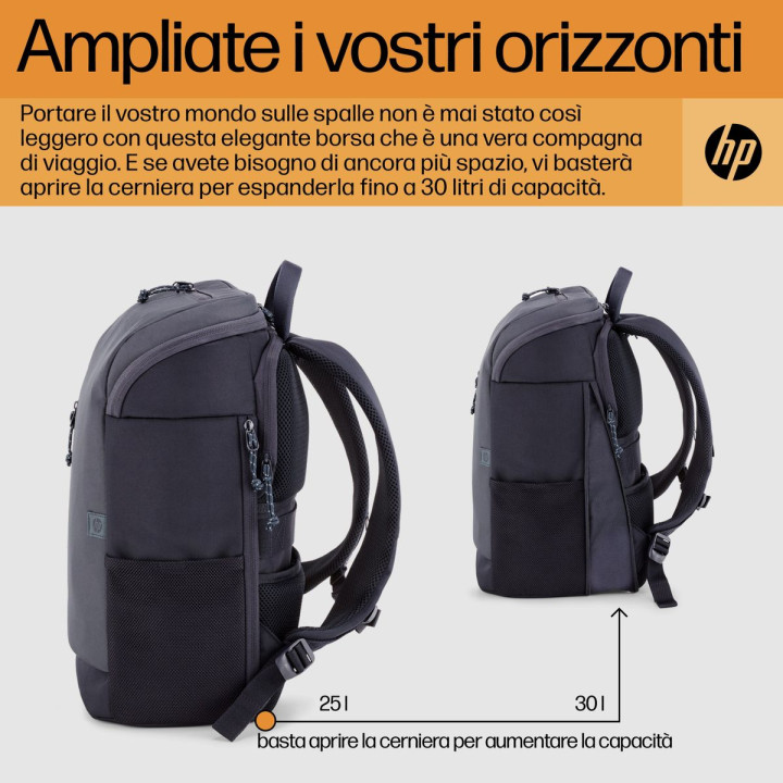 HP INC. HP TRAVEL 25 LITER 15.6 IRON GREYLAPTOP BACKPACK