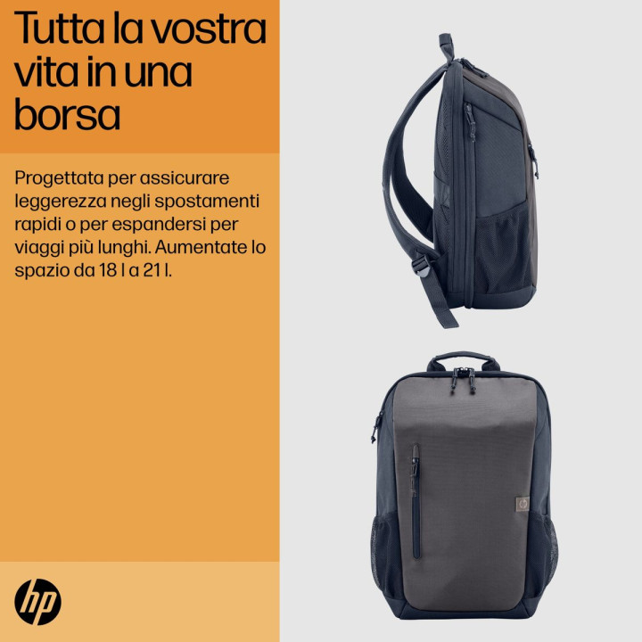 HP INC. HP TRAVEL 18 LITER 15.6 IRON GREYLAPTOP BACKPACK