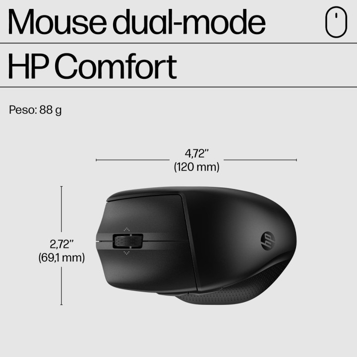 HP INC. 685 COMFORT DUAL-MODE MOUSE BTDONGLE