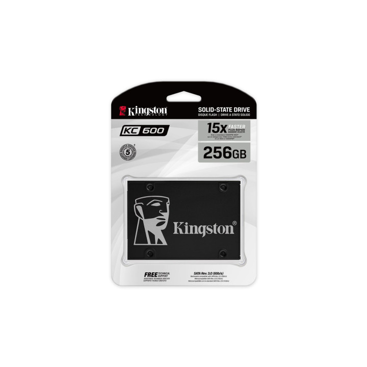 KINGSTON SSD INTERNO KC600 256GB 2.5 SATA3