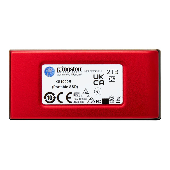 KINGSTON 2TB SSD EXT KINGSTON XS1000 USB-C 1050MBS RW RED