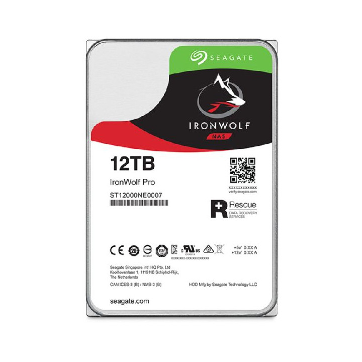 SEAGATE IRONWOLF PRO 12TB SATA3 3.5 7200RPM CMR