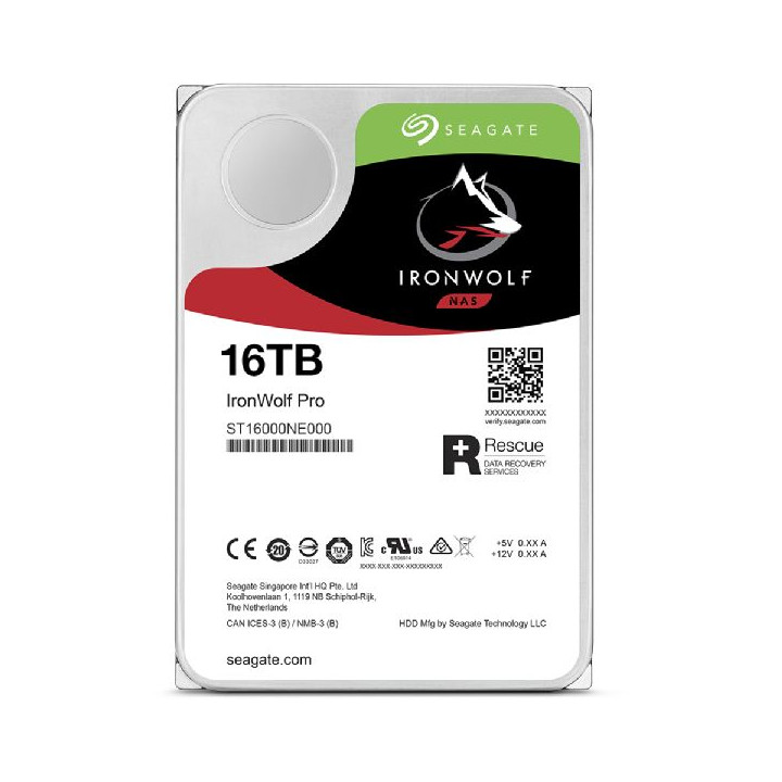 SEAGATE IRONWOLF PRO 16TB SATA3 3.5 7200RPM
