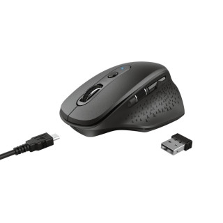TRUST OZAA RECHARGEABLE MOUSE BLACK