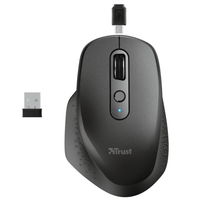 TRUST OZAA RECHARGEABLE MOUSE BLACK