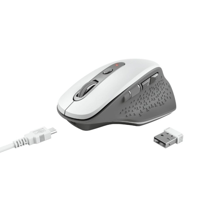 TRUST OZAA RECHARGEABLE MOUSE WHITE