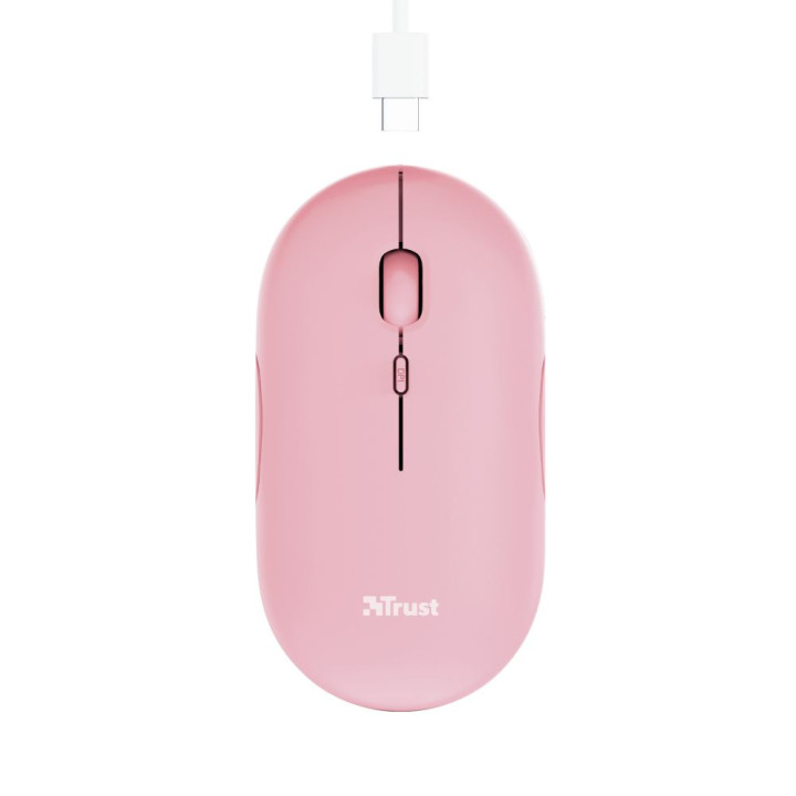 TRUST PUCK WIRELESS MOUSE PINK
