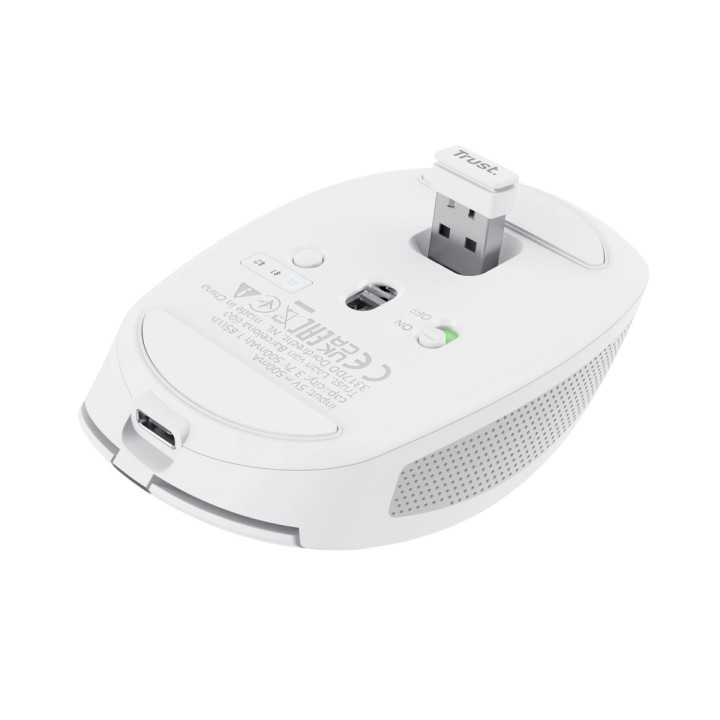 TRUST OZAA COMPACT WIRELESS MOUSE WHT