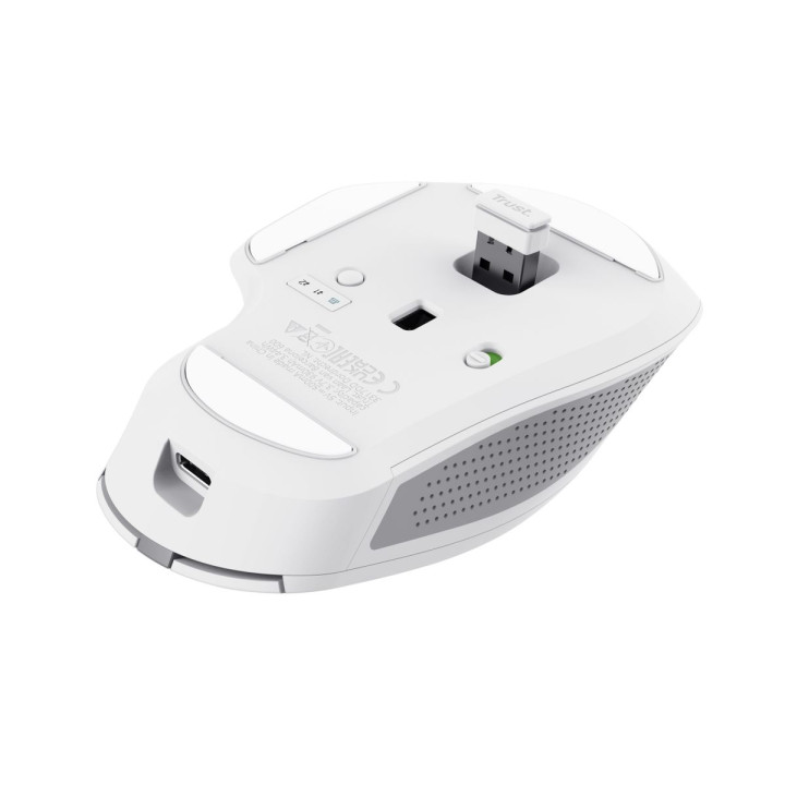 TRUST OZAA MULTI-CONNECT WIRELESS MOUSE WHT