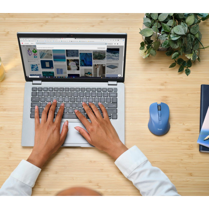 TRUST MYDO SILENT WIRELESS MOUSE BLU