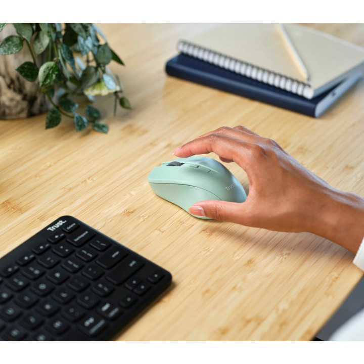 TRUST MYDO SILENT WIRELESS MOUSE GREEN