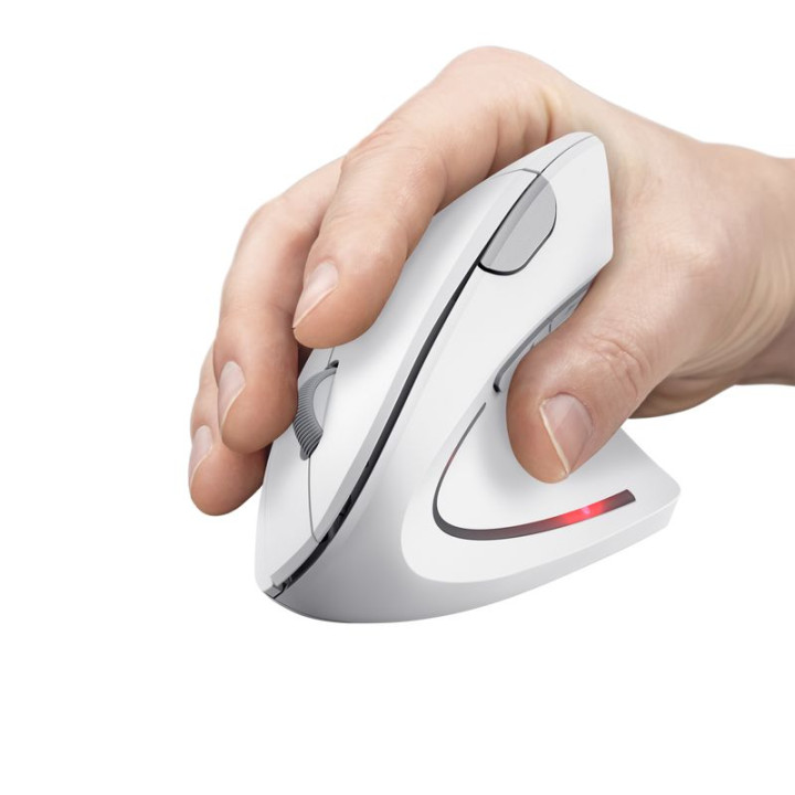 TRUST VERTO WIRELESS ERGO MOUSE WHT