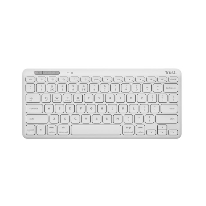 TRUST LYRA COMPACT WIRELESS KEYBOARD IT WHITE