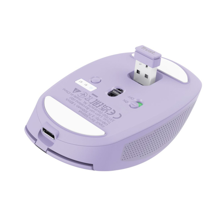 TRUST OZAA COMPACT WIRELESS MOUSE PURPLE
