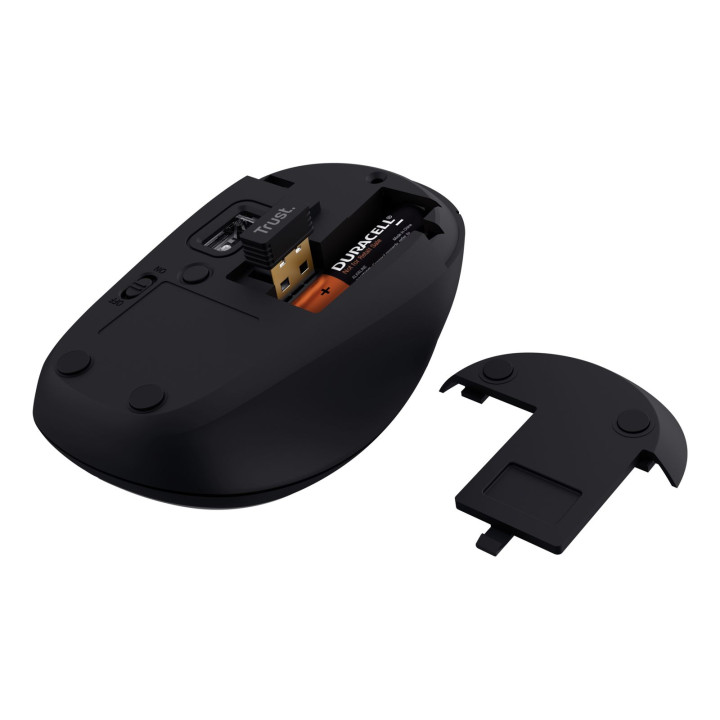 TRUST YVI MULTI-DEVICE WIRELESS MOUSE BLACK