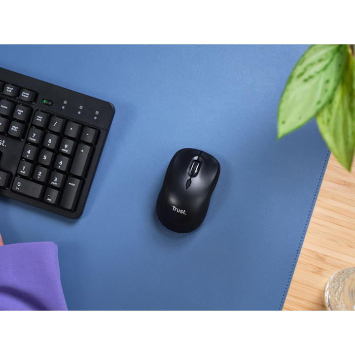 TRUST YVI MULTI-DEVICE WIRELESS MOUSE BLACK