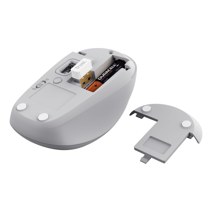 TRUST YVI MULTI-DEVICE WIRELESS MOUSE WHITE