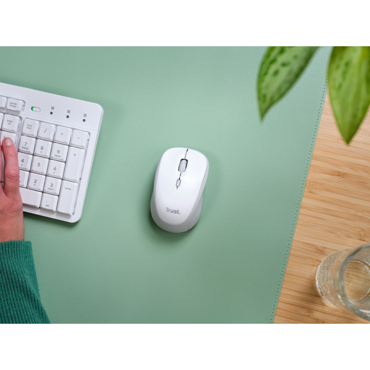TRUST YVI MULTI-DEVICE WIRELESS MOUSE WHITE