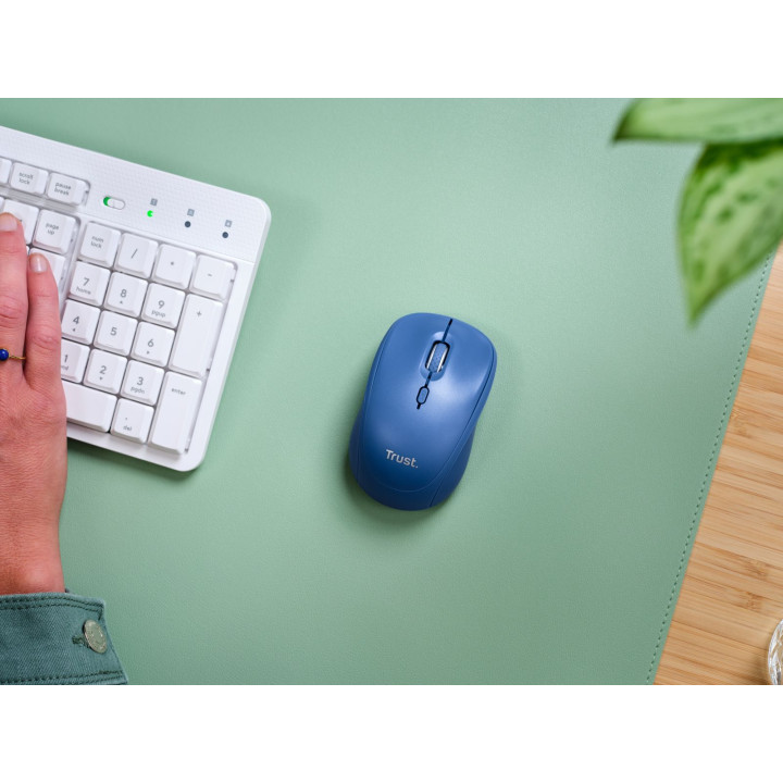 TRUST YVI MULTI-DEVICE WIRELESS MOUSE BLUE