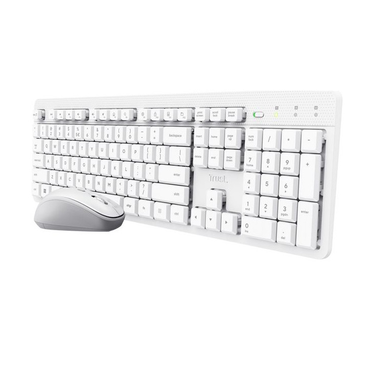 TRUST ODY II WL KEYBOARD   MOUSE IT WHITE