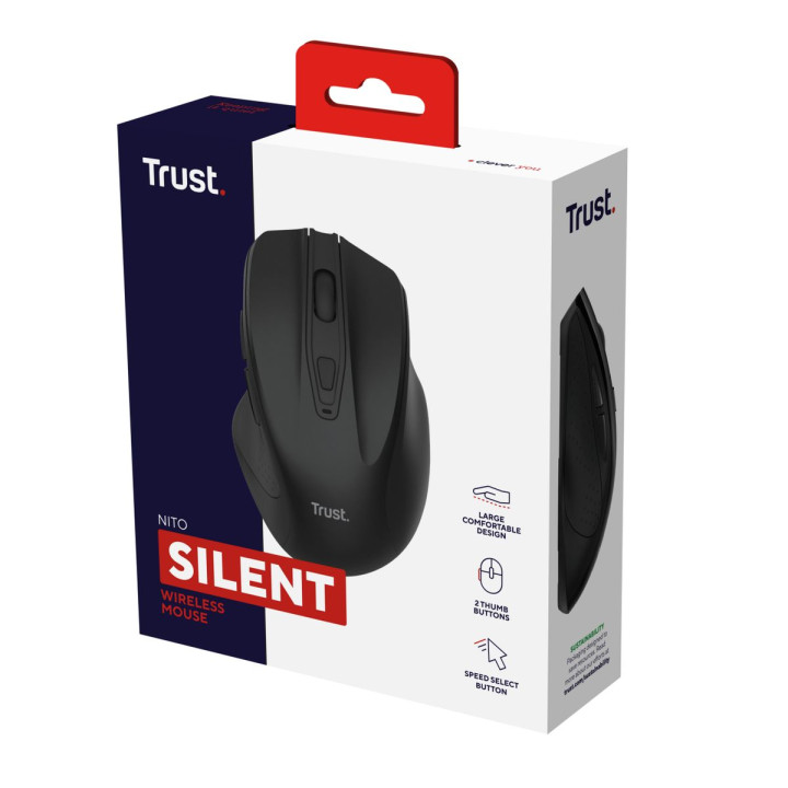TRUST NITO SILENT WIRELESS MOUSE - BLK