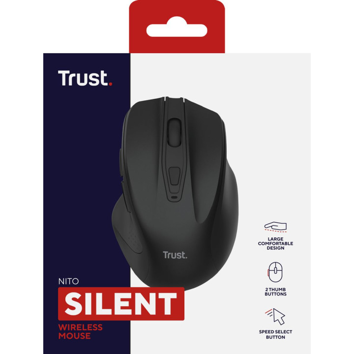 TRUST NITO SILENT WIRELESS MOUSE - BLK