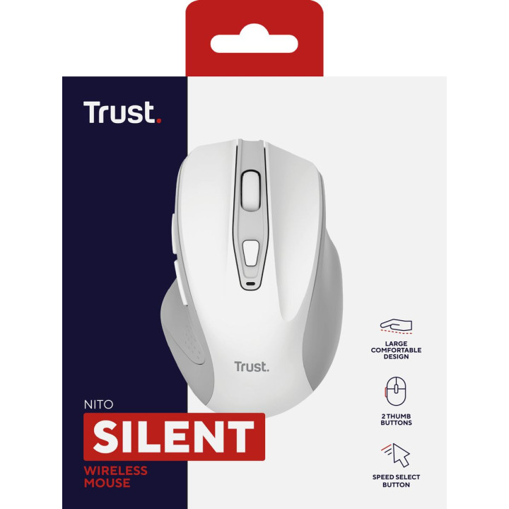 TRUST NITO SILENT WIRELESS MOUSE - WHITE