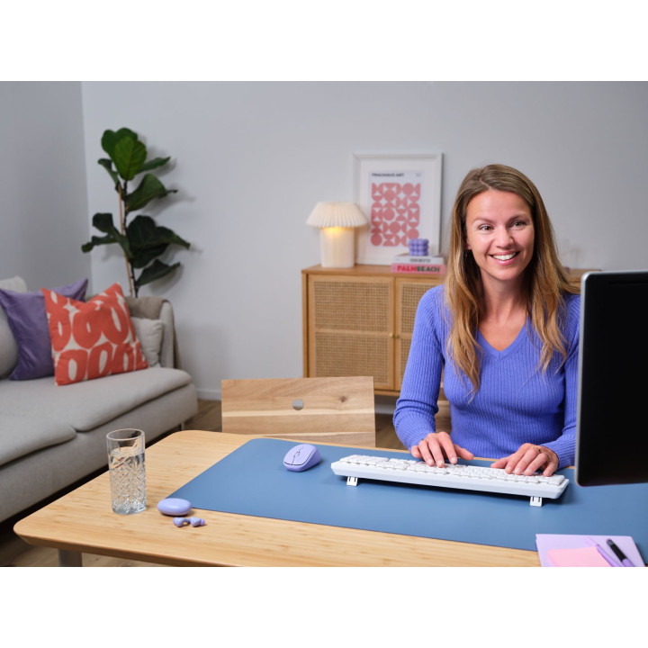 TRUST YVI MULTI-DEVICE WIRELESS MOUSE PURPLE