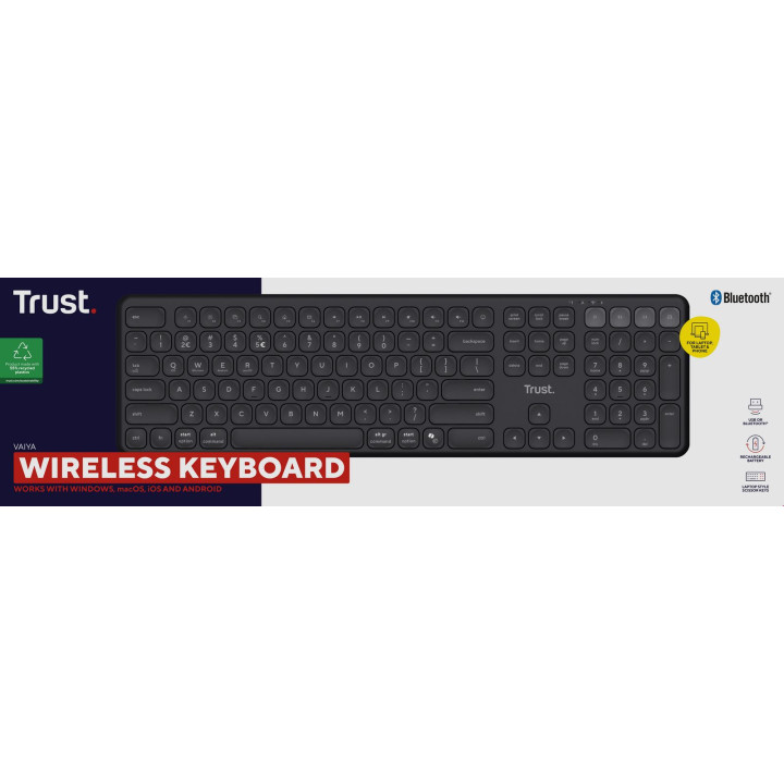 TRUST VAIYA MULTIDEVICE WIRLS KEYBOARD IT