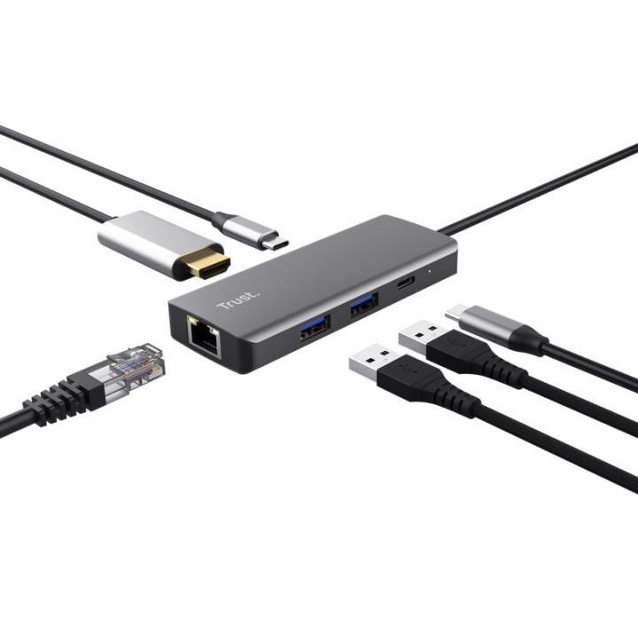 TRUST DALYX 6-IN-1 MULTIPORT ADAPTER