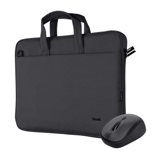 TRUST BOLOGNA BAG AND MOUSE SET BLACK
