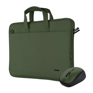 TRUST BOLOGNA BAG AND MOUSE SET GREEN