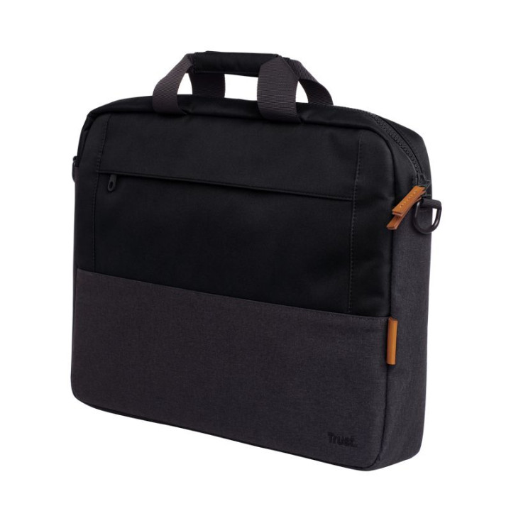 TRUST LISBOA 16  LAPTOP BAG - BLACK