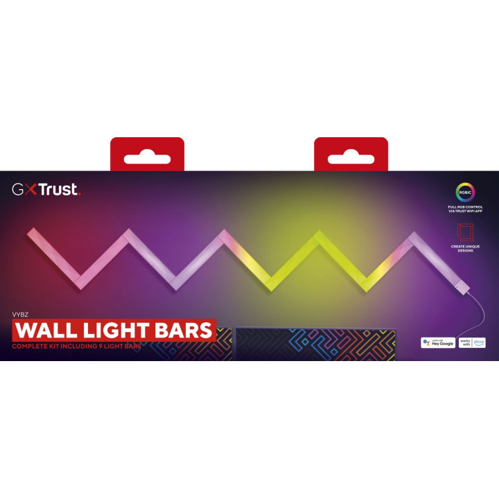 TRUST GXT905 VYBZ RGBIC WALL LIGHT BARS