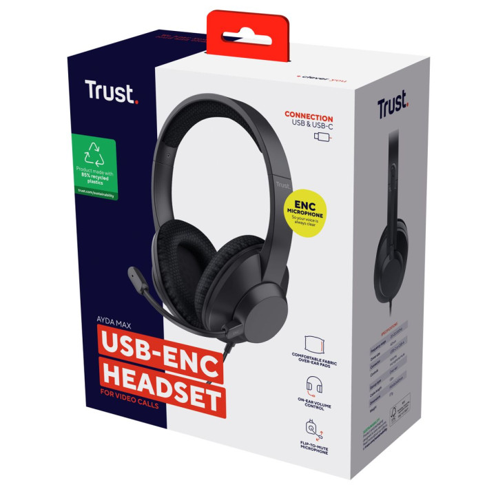 TRUST AYDA MAX USB-ENC HEADSET