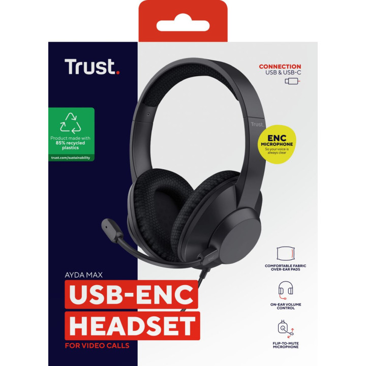 TRUST AYDA MAX USB-ENC HEADSET